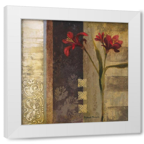 Elegance I White Modern Wood Framed Art Print by Marcon, Michael
