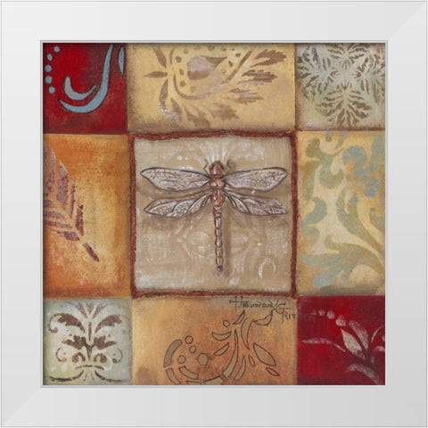 Pond Life I White Modern Wood Framed Art Print by Hakimipour-Ritter