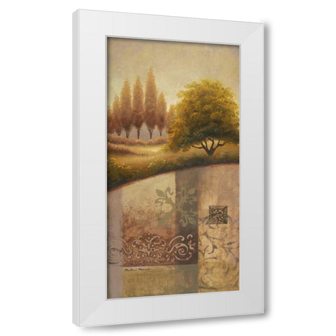 Return to Alma White Modern Wood Framed Art Print by Marcon, Michael