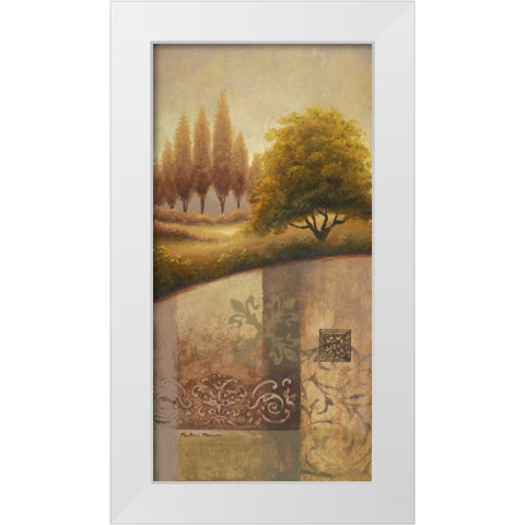 Return to Alma White Modern Wood Framed Art Print by Marcon, Michael