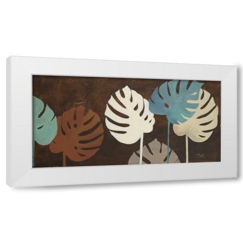 My Fashion Leaves I White Modern Wood Framed Art Print by Pinto, Patricia