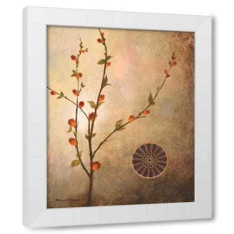 Fall Stems in the Warmth White Modern Wood Framed Art Print by Marcon, Michael