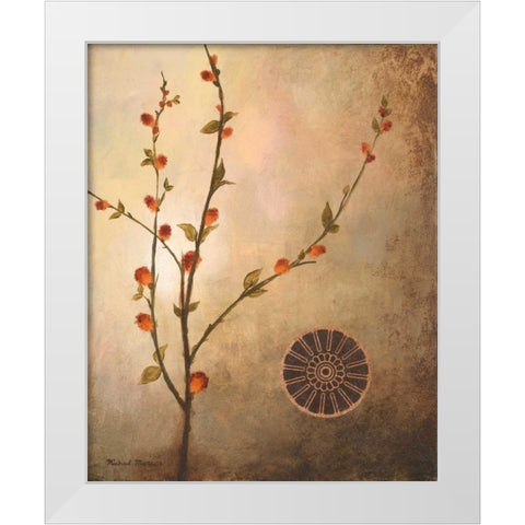 Fall Stems in the Warmth White Modern Wood Framed Art Print by Marcon, Michael