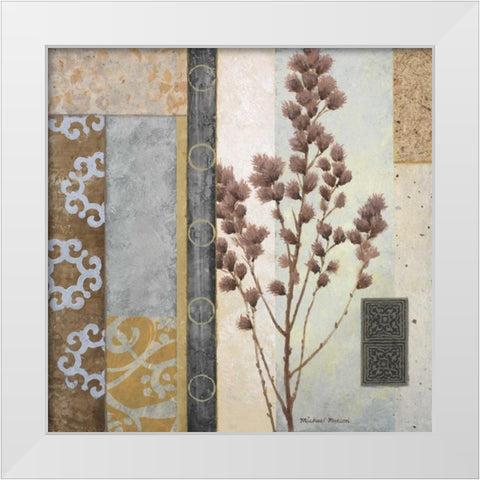 February I White Modern Wood Framed Art Print by Marcon, Michael