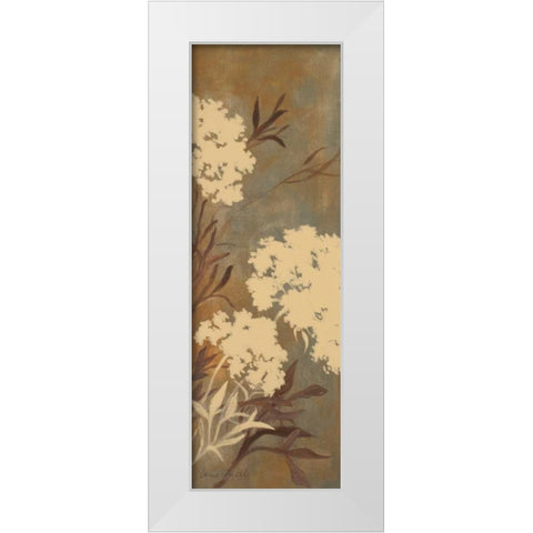 Among the Flowers III White Modern Wood Framed Art Print by Loreth, Lanie
