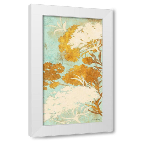 Among the Flowers Gold II White Modern Wood Framed Art Print by Loreth, Lanie