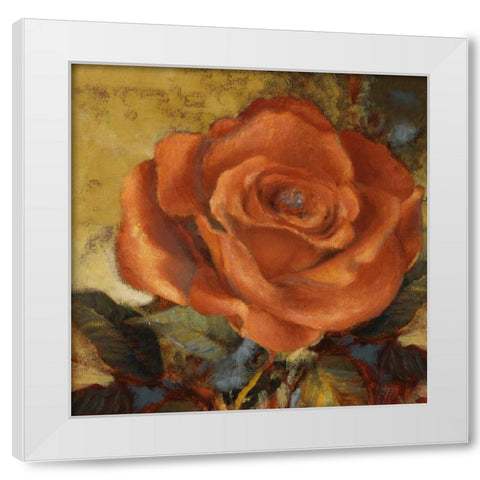 Spicy Rose II White Modern Wood Framed Art Print by Loreth, Lanie