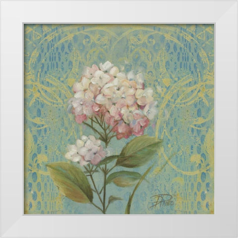 The Garden Flower I White Modern Wood Framed Art Print by Pinto, Patricia