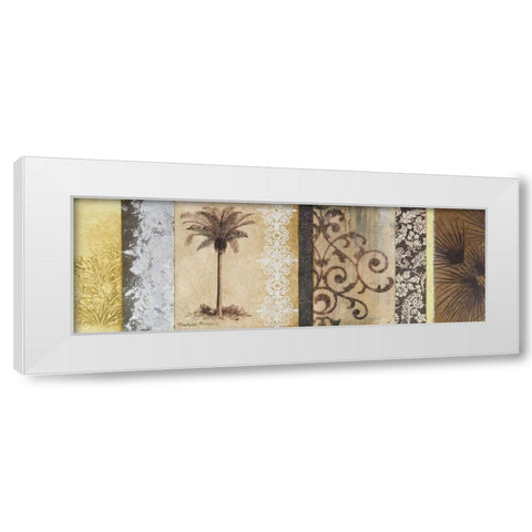 Decorative Palm II White Modern Wood Framed Art Print by Marcon, Michael