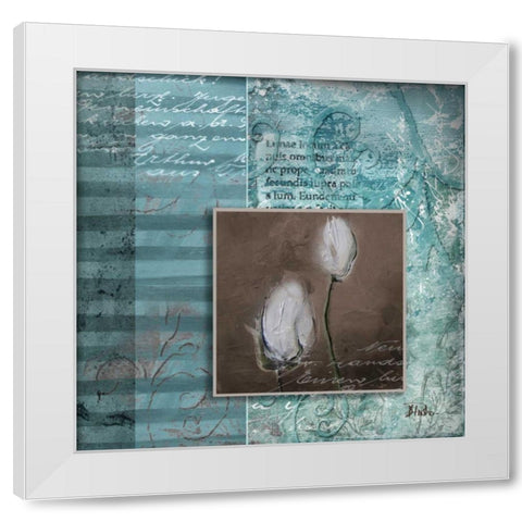 Illusion II White Modern Wood Framed Art Print by Pinto, Patricia