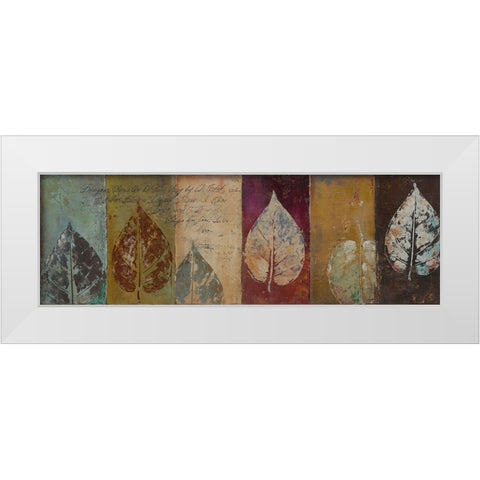 Otono II White Modern Wood Framed Art Print by Pinto, Patricia