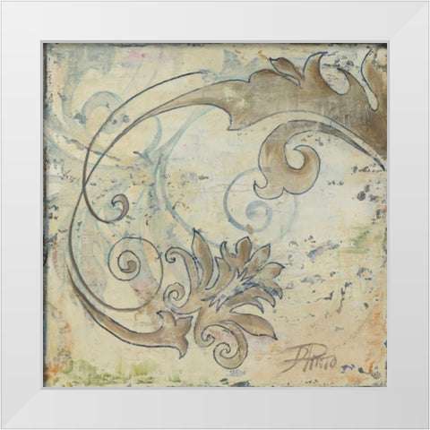 Moroccan Square III White Modern Wood Framed Art Print by Pinto, Patricia