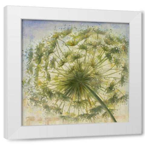 Be Green II White Modern Wood Framed Art Print by Pinto, Patricia