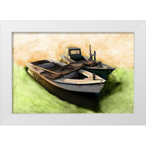 Boat VIII White Modern Wood Framed Art Print by Mabat, Ynon
