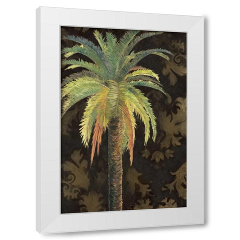 Palms II White Modern Wood Framed Art Print by Pinto, Patricia