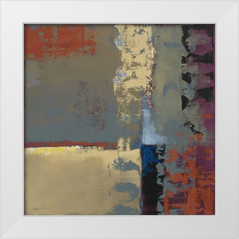 Teal Perception II White Modern Wood Framed Art Print by Loreth, Lanie