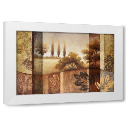 Summer Changes I White Modern Wood Framed Art Print by Marcon, Michael