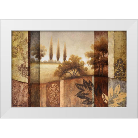 Summer Changes I White Modern Wood Framed Art Print by Marcon, Michael