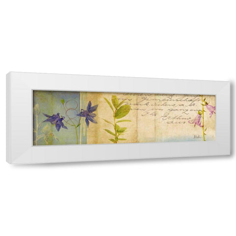 Wildflower Panel I White Modern Wood Framed Art Print by Pinto, Patricia