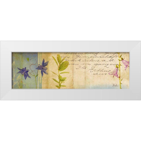 Wildflower Panel I White Modern Wood Framed Art Print by Pinto, Patricia