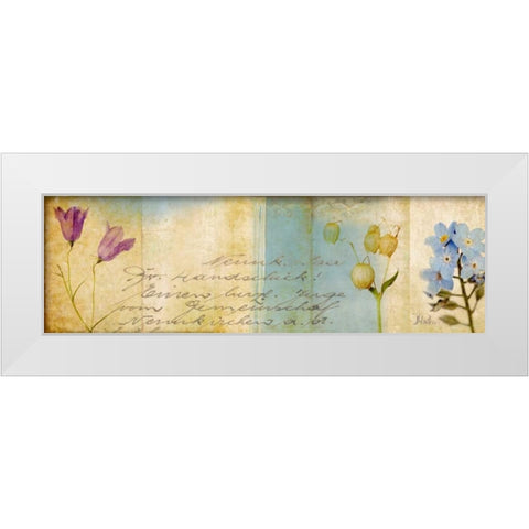 Wildflower Panel II White Modern Wood Framed Art Print by Pinto, Patricia