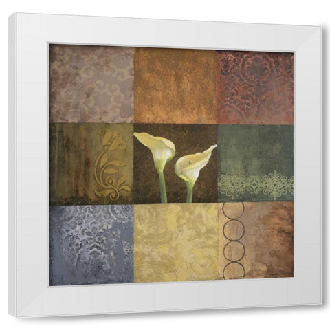 Lily Expression II White Modern Wood Framed Art Print by Marcon, Michael