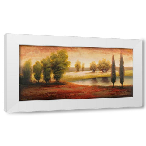 Summer Gleam White Modern Wood Framed Art Print by Marcon, Michael