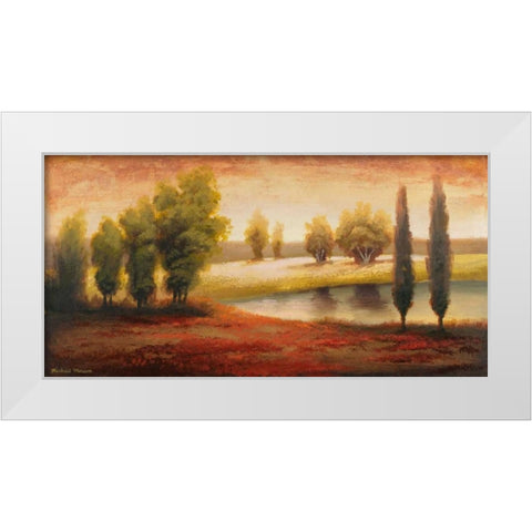 Summer Gleam White Modern Wood Framed Art Print by Marcon, Michael