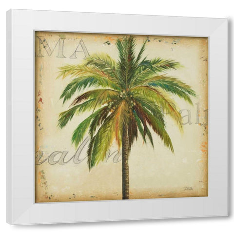 La Palma I White Modern Wood Framed Art Print by Pinto, Patricia