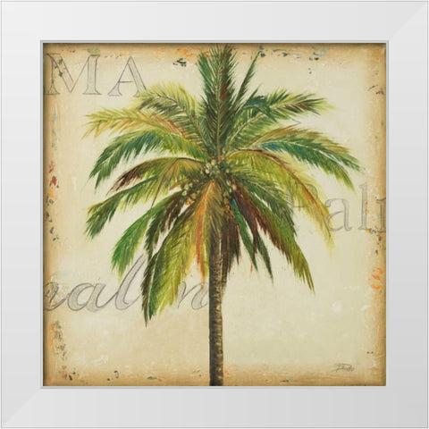 La Palma I White Modern Wood Framed Art Print by Pinto, Patricia