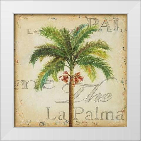 La Palma II White Modern Wood Framed Art Print by Pinto, Patricia