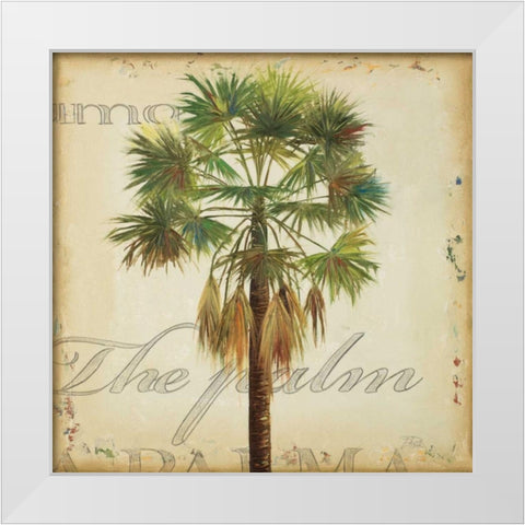 La Palma IV White Modern Wood Framed Art Print by Pinto, Patricia