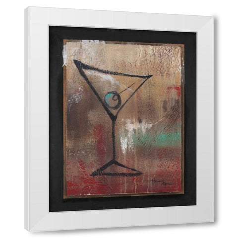 S.O.S. Club I White Modern Wood Framed Art Print by Hakimipour-Ritter