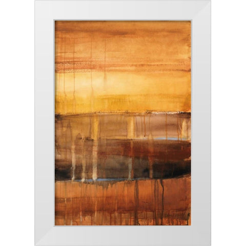 Autumn Glows I White Modern Wood Framed Art Print by Loreth, Lanie