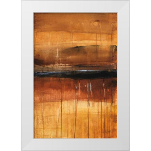 Autumn Glows II White Modern Wood Framed Art Print by Loreth, Lanie