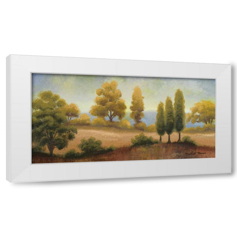 September Vista White Modern Wood Framed Art Print by Marcon, Michael