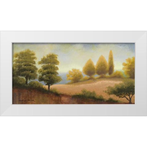 September Countryside White Modern Wood Framed Art Print by Marcon, Michael