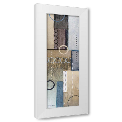 Colors of Rain I White Modern Wood Framed Art Print by Marcon, Michael