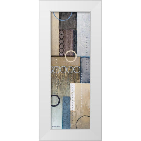 Colors of Rain I White Modern Wood Framed Art Print by Marcon, Michael
