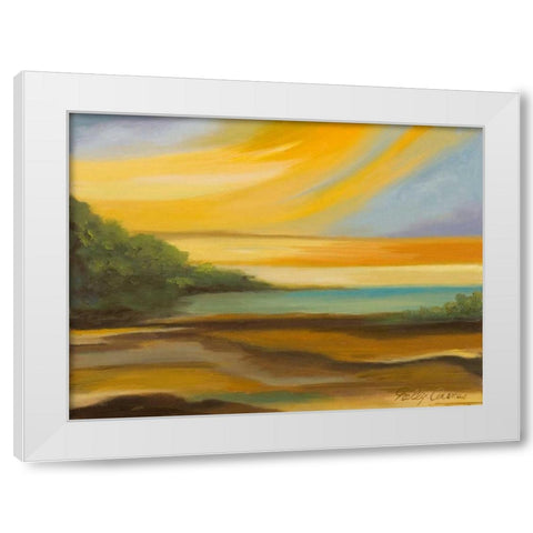 Afternoon I White Modern Wood Framed Art Print by Arenas, Nelly