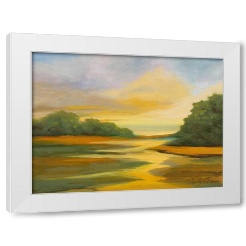 Afternoon II White Modern Wood Framed Art Print by Arenas, Nelly