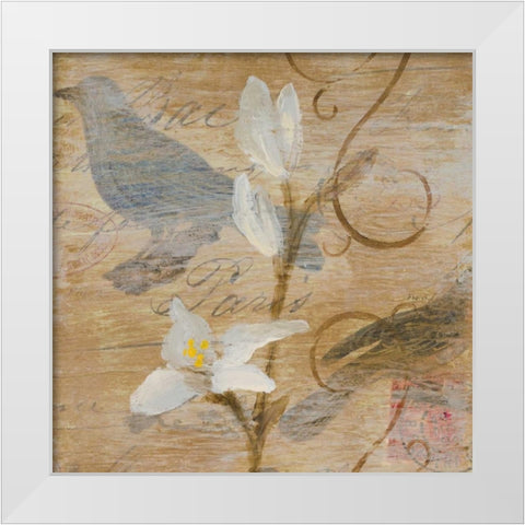 Morning Song I White Modern Wood Framed Art Print by Loreth, Lanie