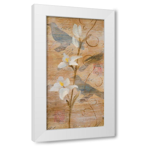 Morning Song I White Modern Wood Framed Art Print by Loreth, Lanie