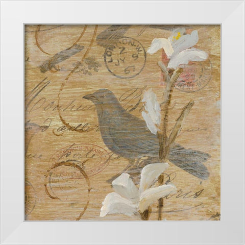 Morning Song II White Modern Wood Framed Art Print by Loreth, Lanie