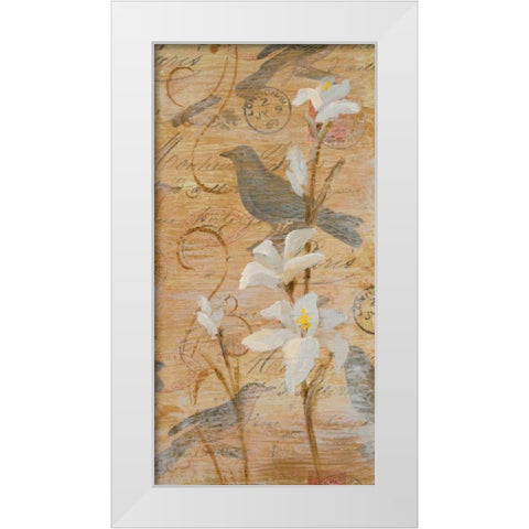 Morning Song II White Modern Wood Framed Art Print by Loreth, Lanie