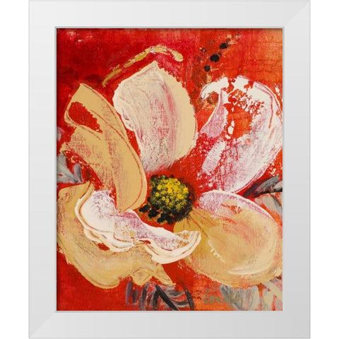 Dazzlin I White Modern Wood Framed Art Print by Loreth, Lanie