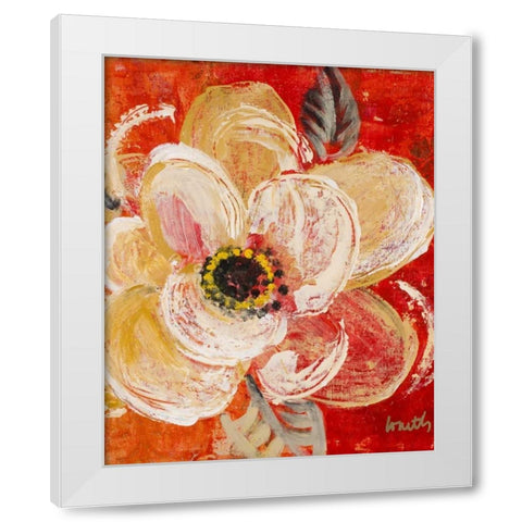Dazzlin II White Modern Wood Framed Art Print by Loreth, Lanie