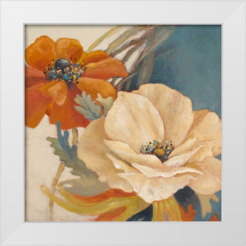 In Full Bloom White Modern Wood Framed Art Print by Loreth, Lanie
