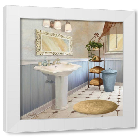 Sundance Bath II White Modern Wood Framed Art Print by Medley, Elizabeth