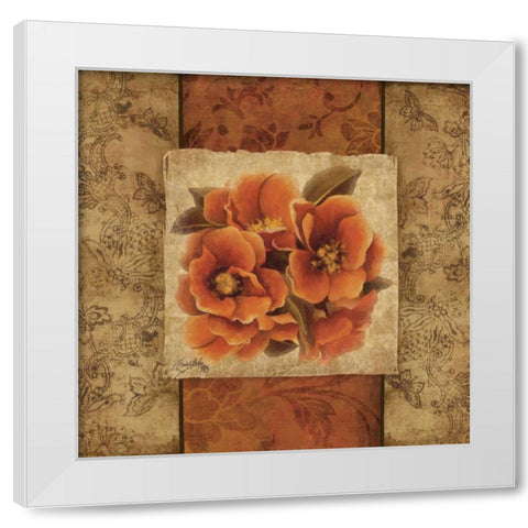 Spice Flower I White Modern Wood Framed Art Print by Medley, Elizabeth